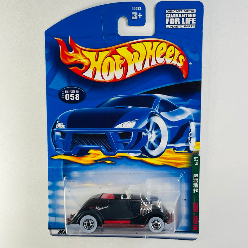 2001 Hot Wheels Rat Rods Ford 33 Roadster 058 negro WW