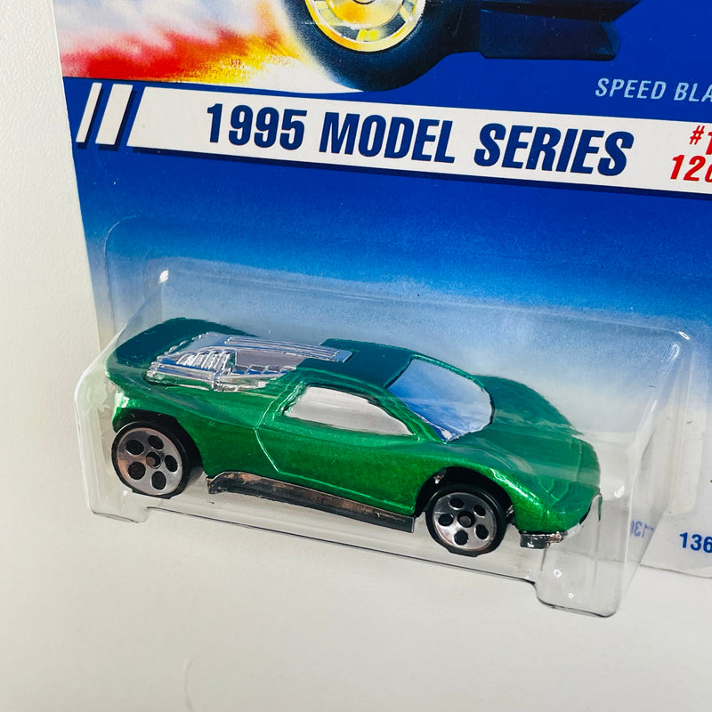 1995 Hot Wheels Speed Blaster 343 verde metálico 5DOT