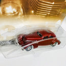 2002 Hot Wheels Auto Milestones 1937 810 Cord rojo Llantas de Goma RR
