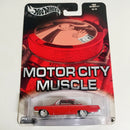 2004 Hot Wheels Auto Affinity Motor City Muscle 62 Chevy rojo Llantas de Goma RR