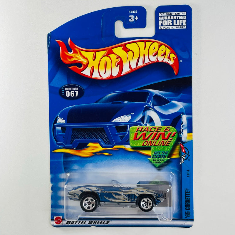 2002 Hot Wheels Corvette Series 65 Corvette 067 azul metálico 5SP