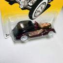 2007 Hot Wheels Fright Cars Classic Caddy Exclusivo Walmart negro con rojo Llantas de Goma RR base ZAMAC