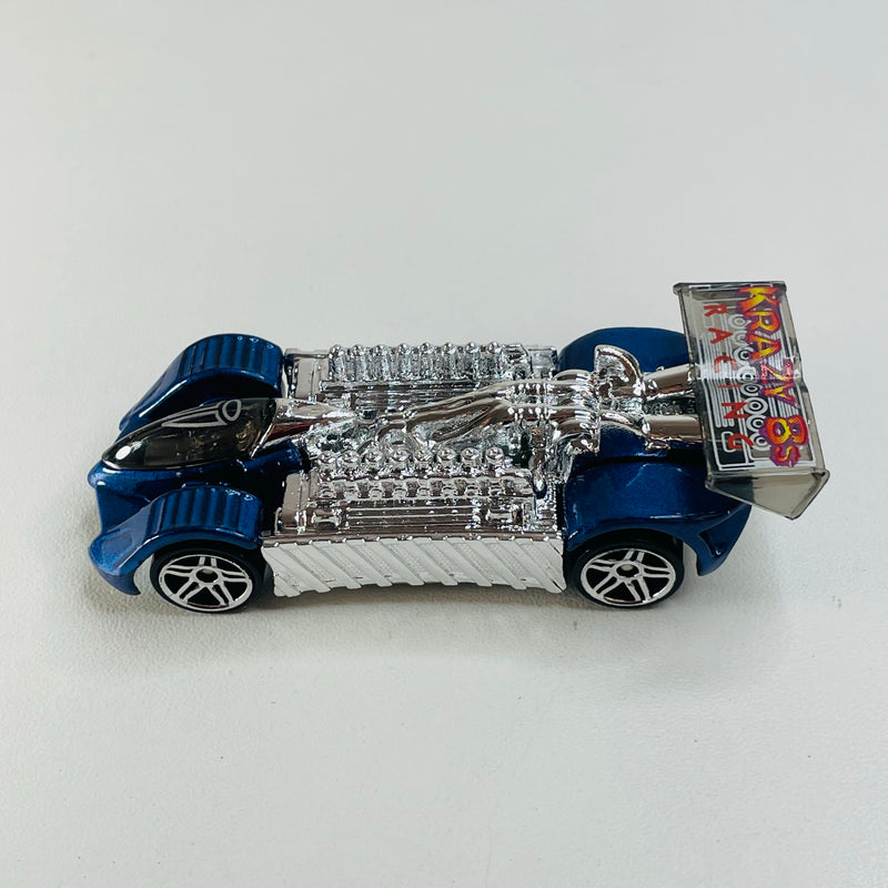 2001 Hot Wheels First Editions Krazy 8s 019 azul metálico PR5 base ZAMAC - Loose