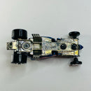 2003 Hot Wheels First Editions Tire Fryer 034 azul metálico 5SP con SK5 base ZAMAC - Loose