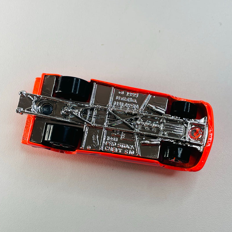 2000 Hot Wheels First Editions Chevy Pro Stock Truck naranja neón 5SP - Loose