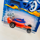 2001 Hot Wheels Hot Seat 140 naranja 5SP base ZAMAC
