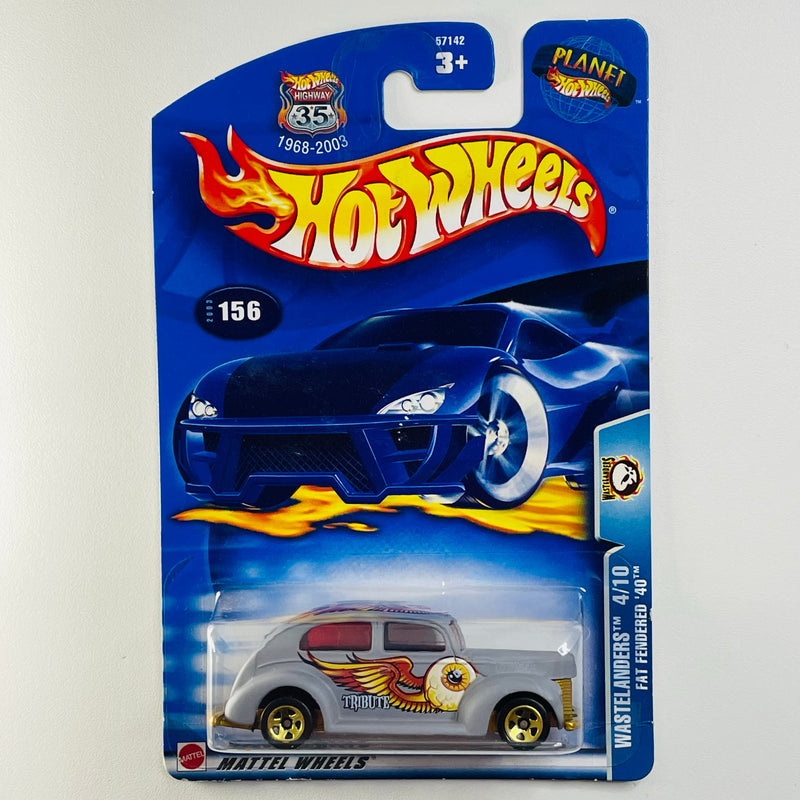 2003 Hot Wheels Wastelanders Fat Fendered 40 Ford 156 gris 5SP