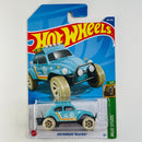 2022 Hot Wheels Mud Studs Volkswagen Baja Bug turquesa 6SP Tarjeta Internacional