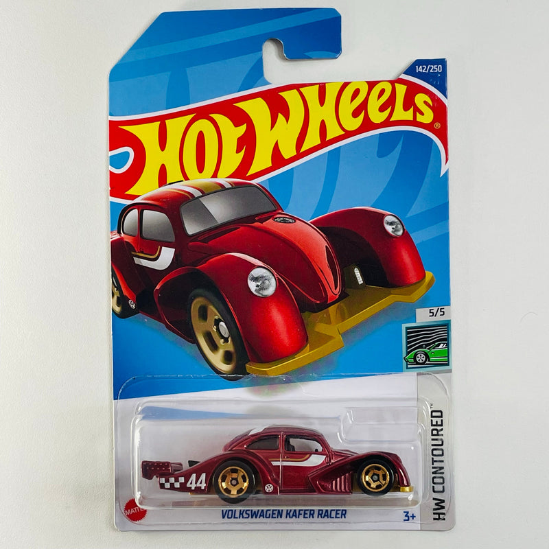 2022 Hot Wheels HW Contoured Volkswagen Käfer Racer rojo RSW Tarjeta Internacional