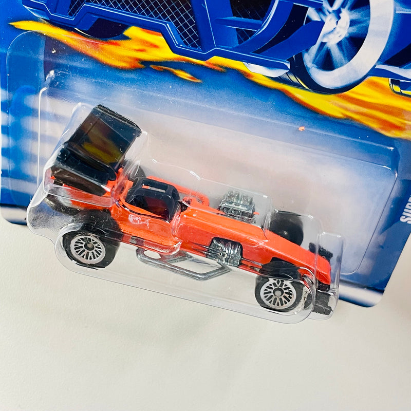 2001 Hot Wheels Super Modified 183 naranja LW base ZAMAC