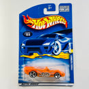 2001 Hot Wheels Power Pistons 154 naranja 3SP base ZAMAC