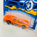 2001 Hot Wheels Power Pistons 154 naranja 3SP base ZAMAC