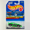 1998 Hot Wheels Tattoo Machines Series 93 Camaro verde fluorescente SB