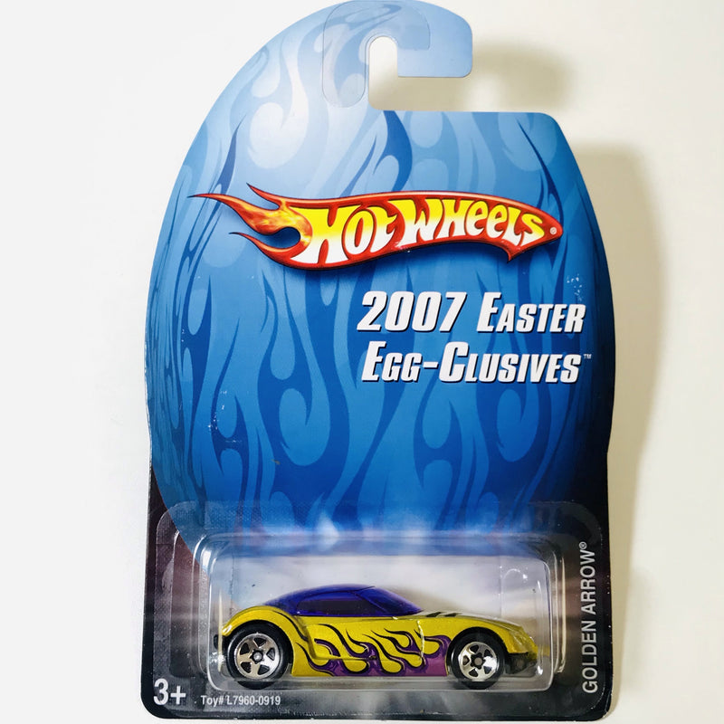 2007 Hot Wheels Easter Egg-Clusives Golden Arrow dorado 5SP base ZAMAC