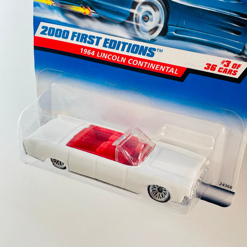 2000 Hot Wheels Firsst Editions 1964 Lincoln Continental blanco LW