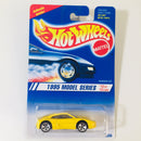 1995 Hot Wheels Model Series Ferrari 355 amarillo 5DOT variante aros plata