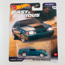 2021 Hot Wheels Premium Fast & Furious Fast Stars 92 Ford Mustang verde metálico Llantas de Goma