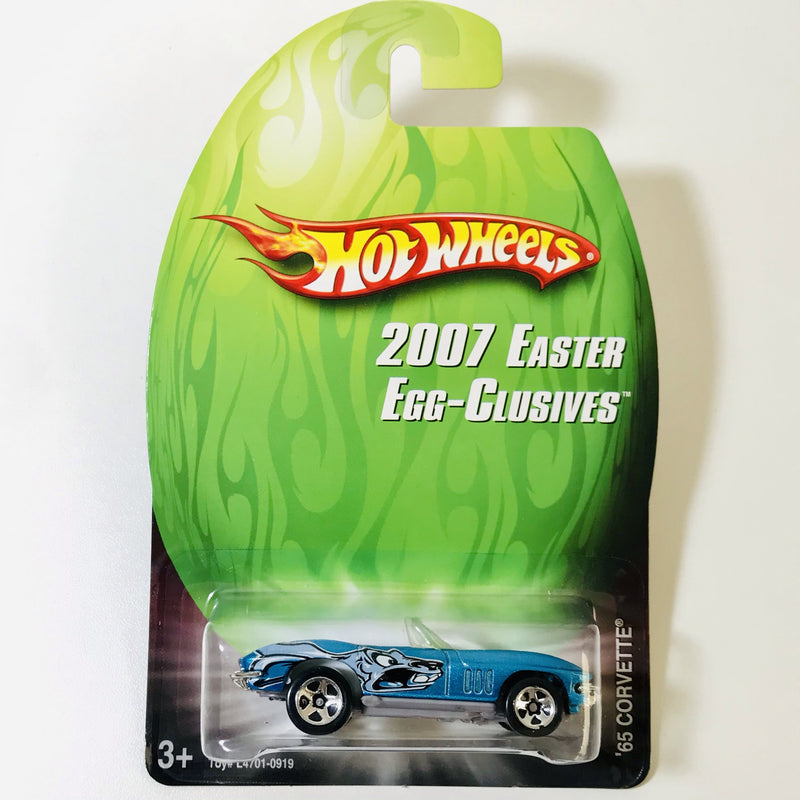 2007 Hot Wheels Easter Egg-Clusives 65 Corvette azul 5SP