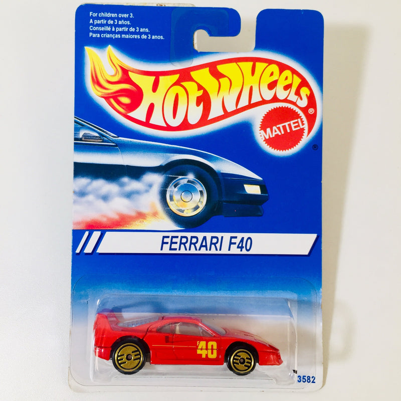 1994 Hot Wheels Ferrari F40 rojo UH dorado