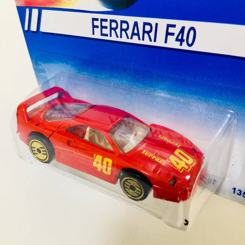 1994 Hot Wheels Ferrari F40 rojo UH dorado