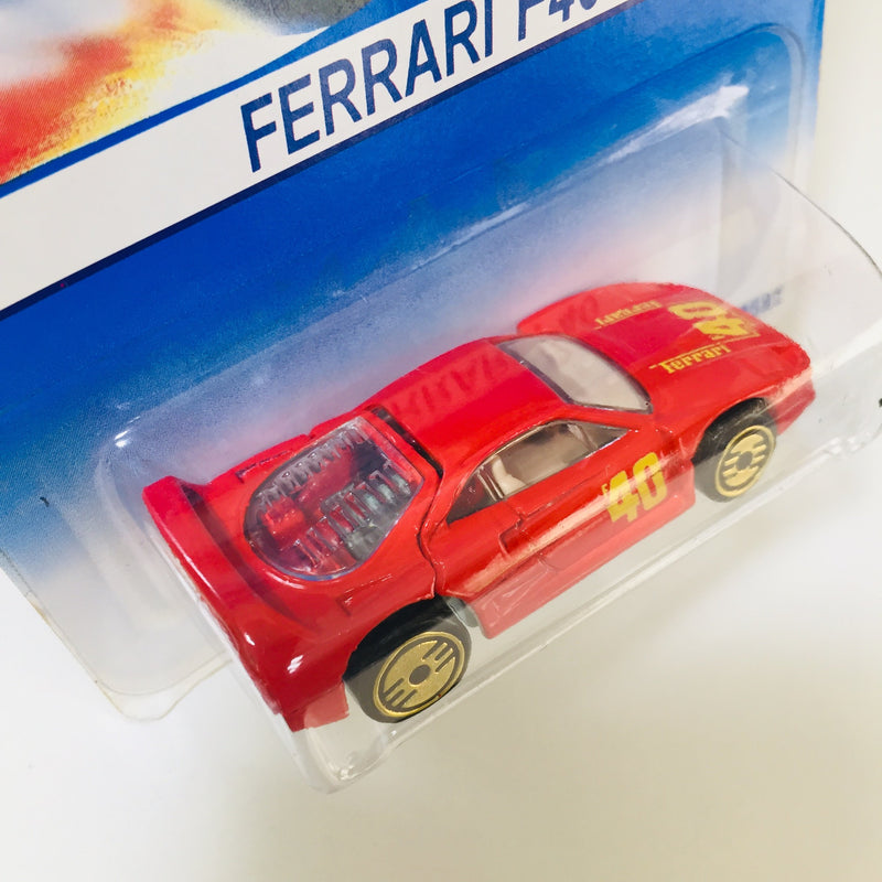 1994 Hot Wheels Ferrari F40 rojo UH dorado