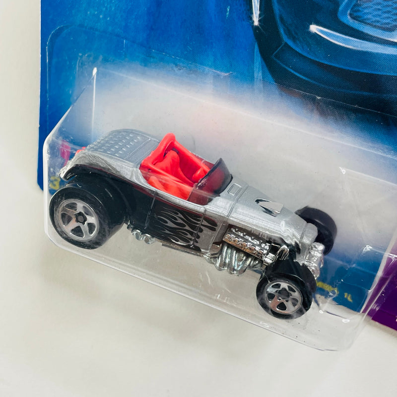 2008 Hot Wheels Team Ford Racing Ford Deuce Roadster gris metálico 5SP base ZAMAC
