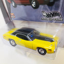 2003 Hot Wheels Hall of Fame Greatest Rides Plymouth GTX amarillo Llantas de Goma redline RR