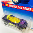 1995 Hot Wheels Krackle Car Series Flashfire morado 5SP