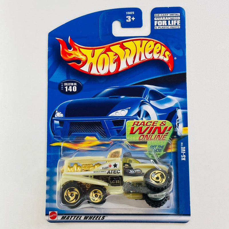 2002 Hot Wheels XS-IVE 140 beige SB Dorado base ZAMAC