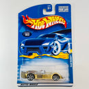 2001 Hot Wheels Road Rocket 102 dorado metálico PR5 base ZAMAC