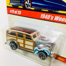 2005 Hot Wheels Classics Series 1 1940's Woodie cromado spectraflame 5SP