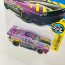 2016 Hot Wheels HW Speed Graphics Dodge Challenger Drift Car morado metálico PR5