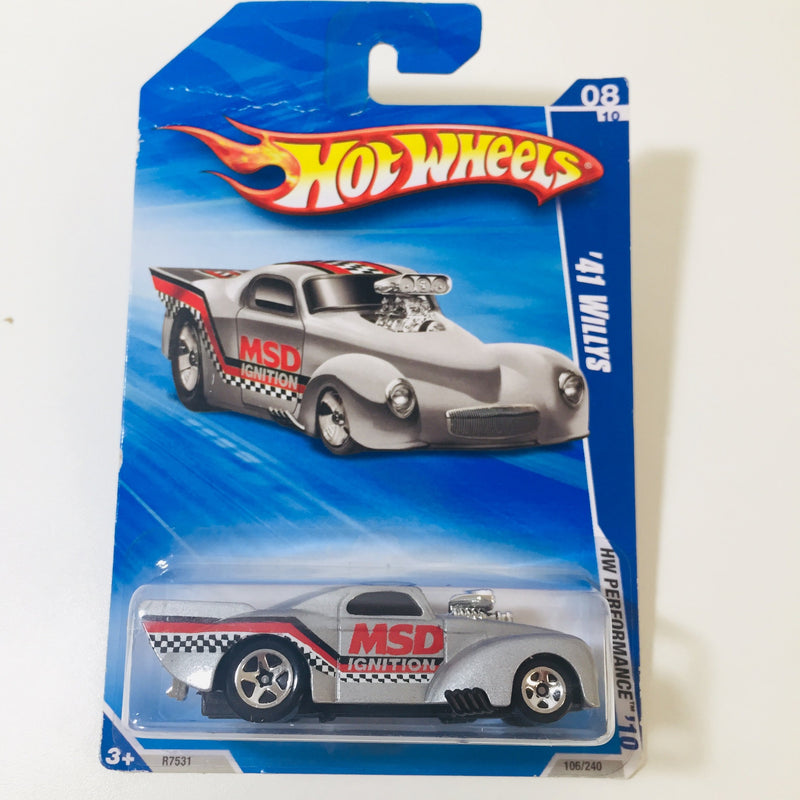 2010 Hot Wheels HW Performance Jeep 41 Willys gris 5SP
