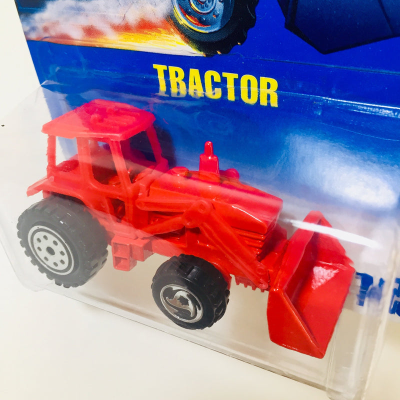 1996 Hot Wheels Tractor 145 rojo CT con SB