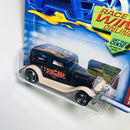 2002 Hot Wheels Wild Frontier 32 Ford Sedan Delivery 056 negro 3SP base ZAMAC