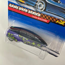 1999 Hot Wheels Game Over Series GM Lean Machine morado con negro 5SP base ZAMAC
