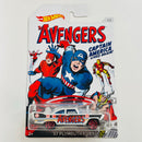 2016 Hot Wheels Captain America 75th Anniversary 57 Plymouth Fury blanco PR5