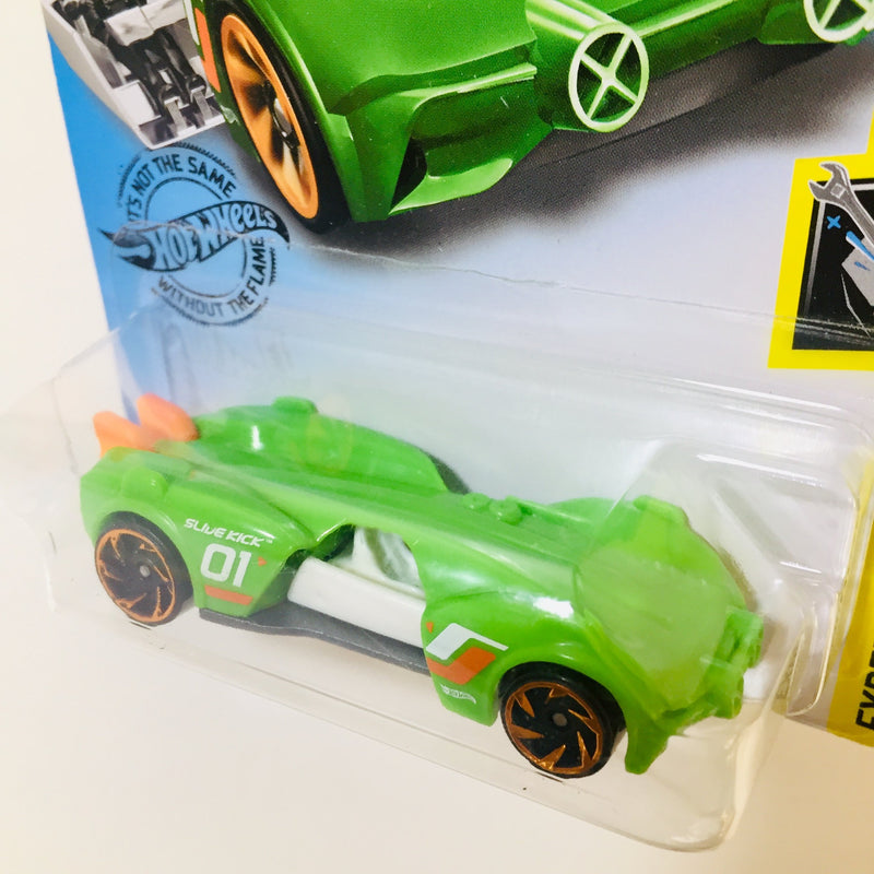 2019 Hot Wheels Experimotors Slide Kick verde RA6