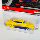 2009 Hot Wheels Larry's Garage 1951 Buick Roadmaster So Fine amarillo metálico Llantas de Goma RR