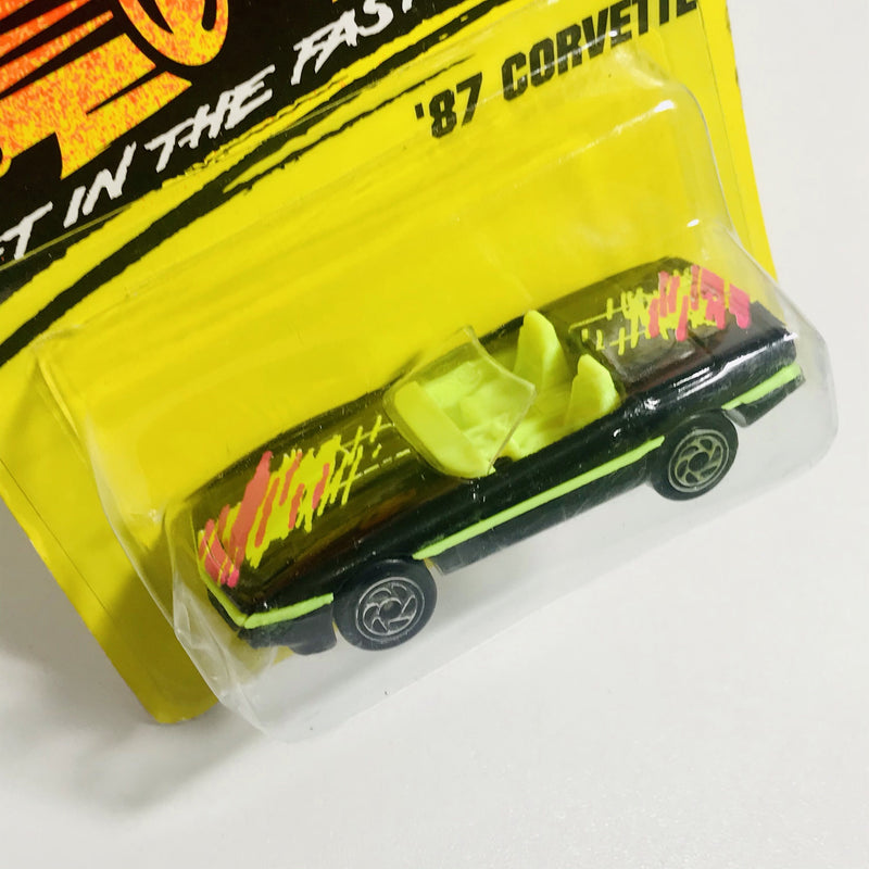 1995 Matchbox Super Fast 87 Corvette 14 negro