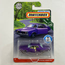 2019 Matchbox Moving Parts MBX Road Trip 64 Pontiac Grand Prix morado