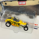 2000 Hot Wheels Editor's Choice Target Exclusive 1932 Ford Deuce Roadster amarillo Llantas de Goma RR base ZAMAC