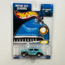 2002 Hot Wheels Motor City Classics Fat Fendered 40 Ford turquesa Llantas de Goma RR base ZAMAC