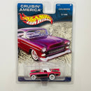 2002 Hot Wheels Cruisin' America Cruisers 57 T-Bird Ford rosado metálico Llantas de Goma RR
