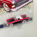 2002 Hot Wheels Cruisin' America Cruisers 57 T-Bird Ford rosado metálico Llantas de Goma RR