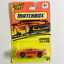 1995 Matchbox Super Fast Jaguar XJ220 31 naranja con amarillo