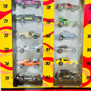 2008 Hot Wheels 40 Years of Hot Wheels Set Colección Set de 40 - Sweet 16, GMC Motorhome, 65 Mustang, Volkswagen Drag Bus y más