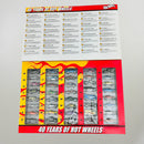 2008 Hot Wheels 40 Years of Hot Wheels Set Colección Set de 40 - Sweet 16, GMC Motorhome, 65 Mustang, Volkswagen Drag Bus y más