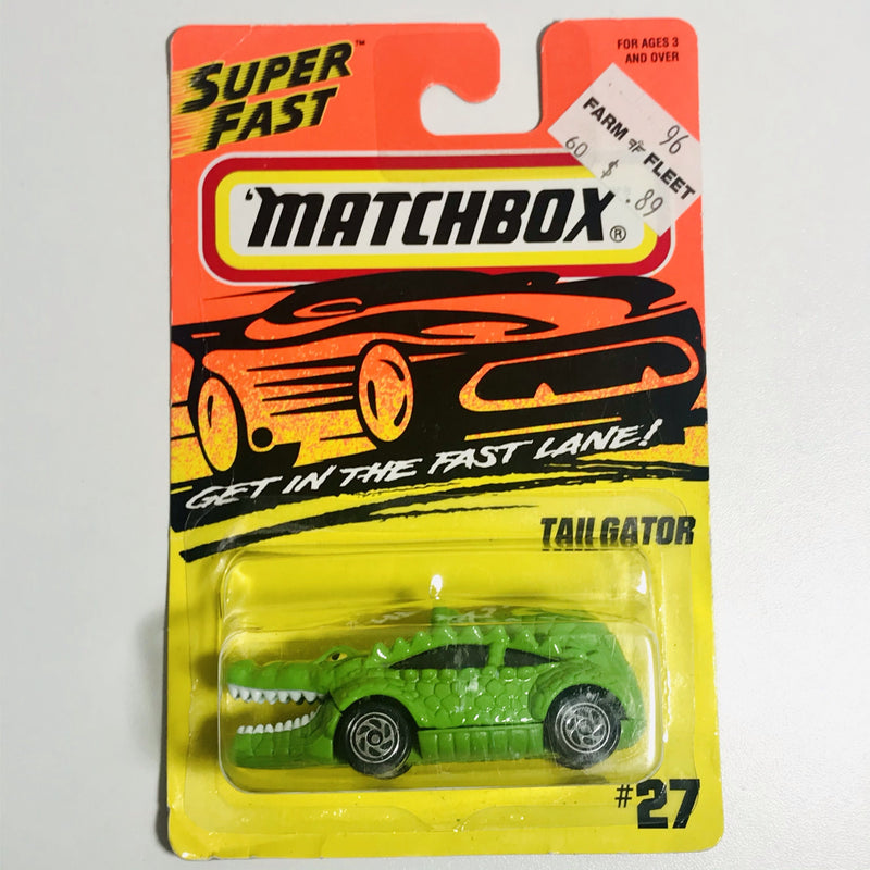 1995 Matchbox Super Fast Tailgator 27 verde