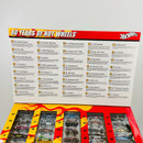 2008 Hot Wheels 40 Years of Hot Wheels Set Colección Set de 40 - Sweet 16, GMC Motorhome, 65 Mustang, Volkswagen Drag Bus y más